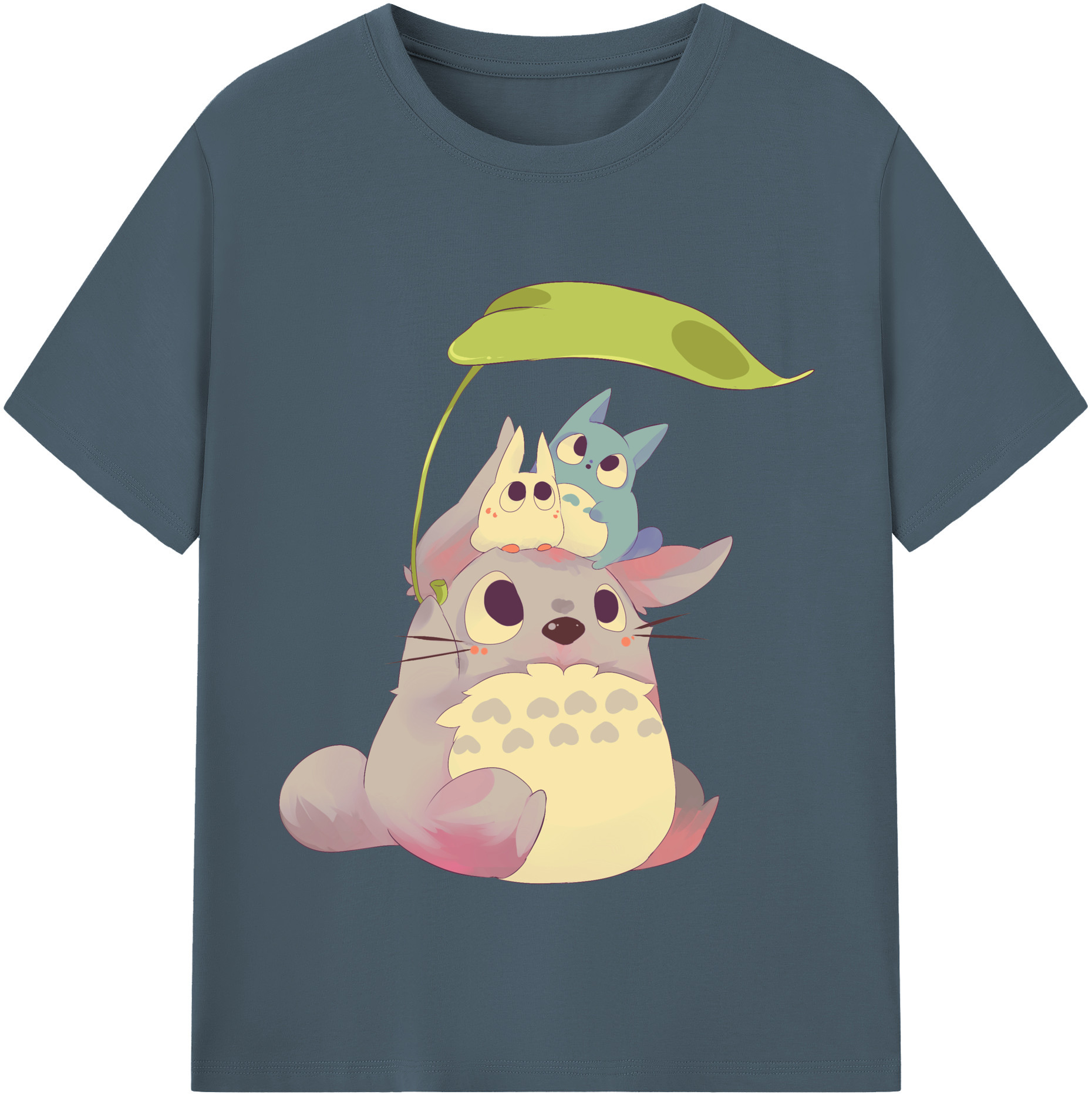 （画像用） となりのトトロ 草壁メイ 草壁サツキ My Neighbor Totoro Satsuki Kusakabe Mei Kusakabe 綿100％半袖Tシャツ（フロントプリント）
